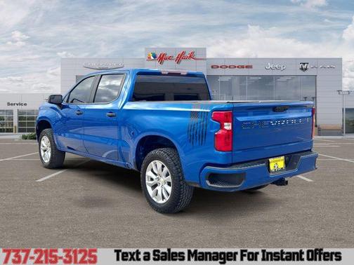 Glacier Blue Metallic 2022 Chevrolet Silverado 1500 Custom