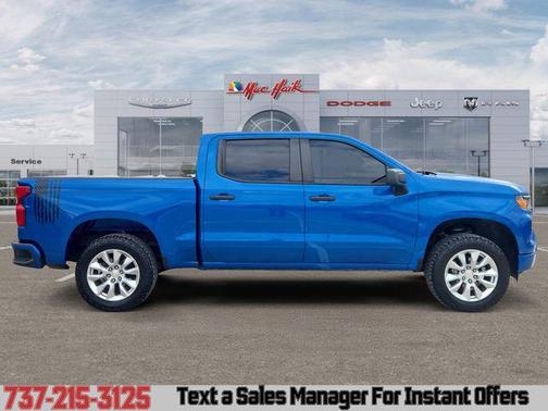 Glacier Blue Metallic 2022 Chevrolet Silverado 1500 Custom