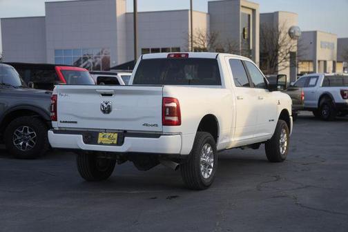 Bright White Clearcoat 2023 RAM 3500 Laramie Crew Cab 4x4 6'4' Box