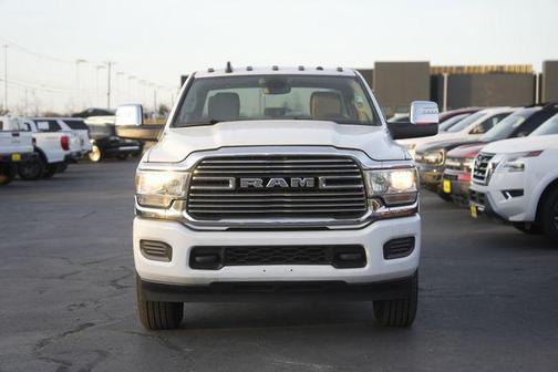 Bright White Clearcoat 2023 RAM 3500 Laramie Crew Cab 4x4 6'4' Box