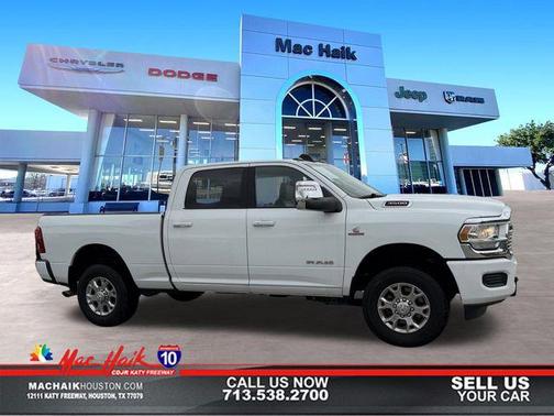 Bright White Clearcoat 2023 RAM 3500 Laramie Crew Cab 4x4 6'4' Box