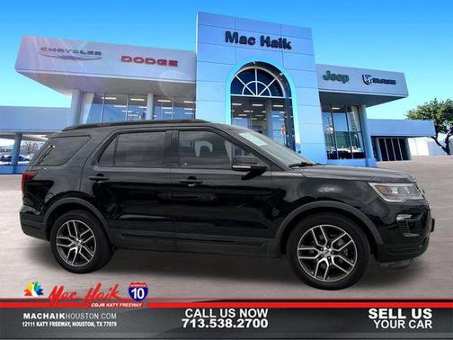Shadow Black 2018 Ford Explorer Sport