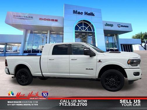 Pearl White 2023 RAM 2500 Limited Mega Cab 4x4 6'4' Box