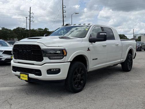 Pearl White 2023 RAM 2500 Limited Mega Cab 4x4 6'4' Box