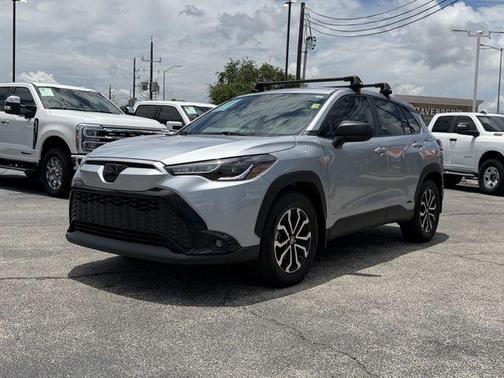 Sonic Silver 2024 Toyota Corolla Cross Hybrid S