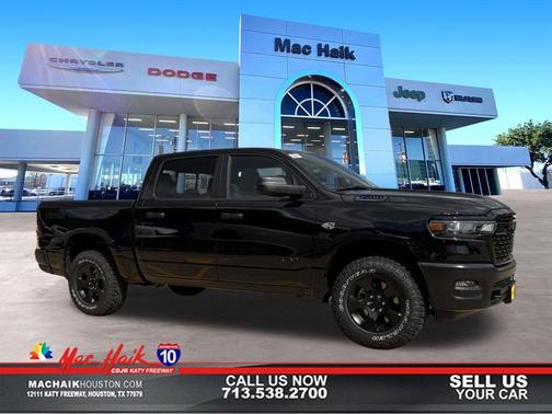 Diamond Black Crystal Pearlcoat 2026 RAM 1500 Warlock Crew Cab 4x4 5'7' Box