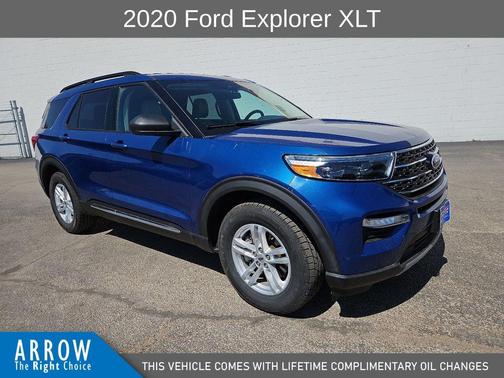 Blue Metallic 2020 Ford Explorer XLT