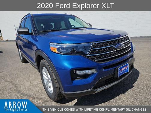 Blue Metallic 2020 Ford Explorer XLT
