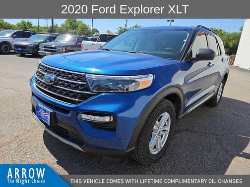 Blue Metallic 2020 Ford Explorer XLT