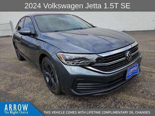 Platinum Gray Metallic 2024 Volkswagen Jetta 1.5T SE