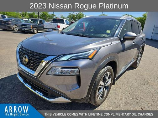 Gun Metallic 2023 Nissan Rogue Platinum