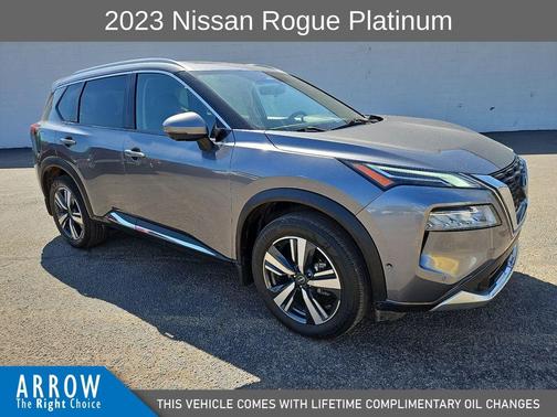 Gun Metallic 2023 Nissan Rogue Platinum