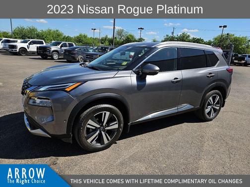 Gun Metallic 2023 Nissan Rogue Platinum