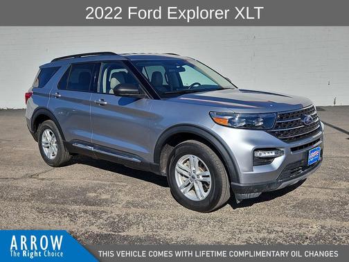 Silver Metallic 2022 Ford Explorer XLT