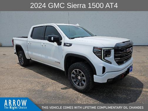Summit White 2024 GMC Sierra 1500 AT4