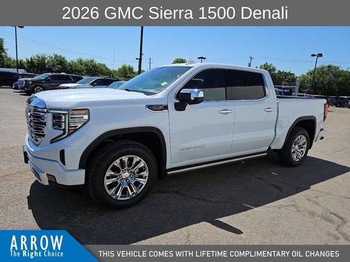Glacier White 2026 GMC Sierra 1500 Denali