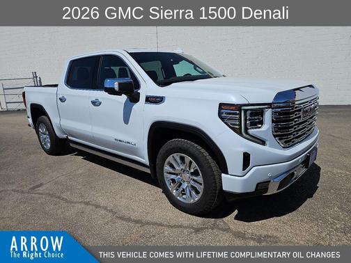 Glacier White 2026 GMC Sierra 1500 Denali