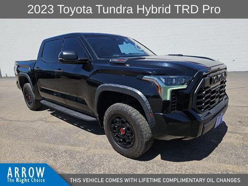 Midnight Black Metallic 2023 Toyota Tundra Hybrid TRD Pro