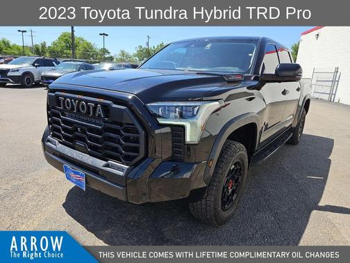 Midnight Black Metallic 2023 Toyota Tundra Hybrid TRD Pro