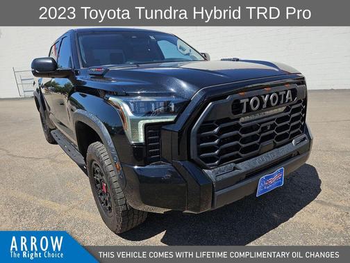 Midnight Black Metallic 2023 Toyota Tundra Hybrid TRD Pro