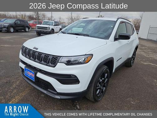 Bright White Clearcoat 2026 Jeep Compass Latitude