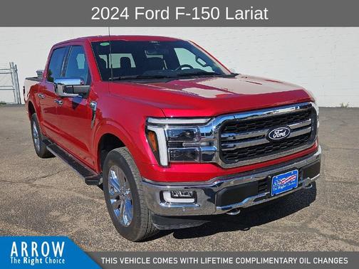 Red Metallic 2024 Ford F-150 Lariat