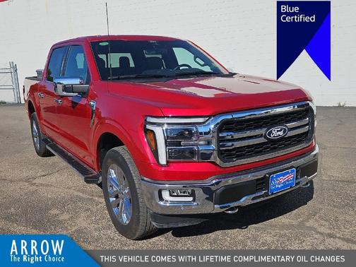 Red Metallic 2024 Ford F-150 Lariat