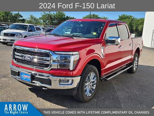 Red Metallic 2024 Ford F-150 Lariat