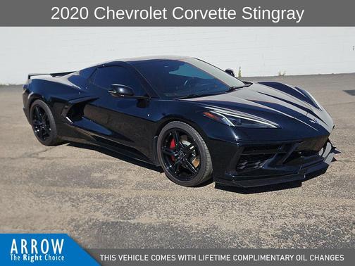 Black 2020 Chevrolet Corvette Stingray w/3LT
