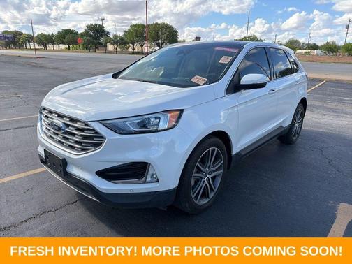 White Metallic 2021 Ford Edge Titanium