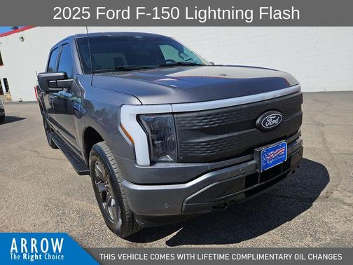 Gray Metallic 2025 Ford F-150 Lightning Flash
