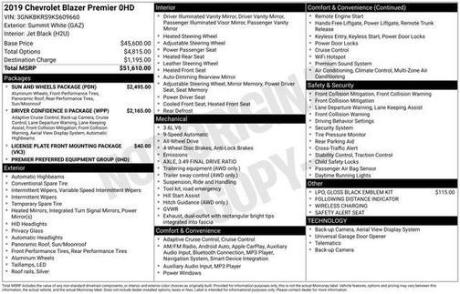 2019 Chevrolet Blazer Premier