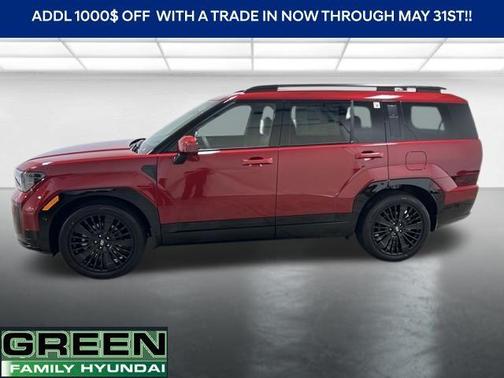 Red 2026 Hyundai SANTA FE HEV Calligraphy