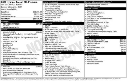 2026 Hyundai TUCSON SEL Premium