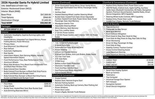 2026 Hyundai SANTA FE HEV Limited