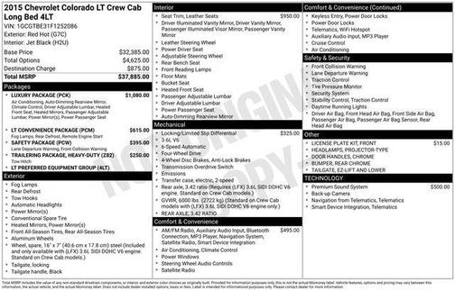 2015 Chevrolet Colorado LT