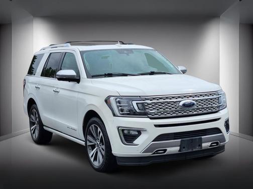 Star White Metallic Tri-Coat 2021 Ford Expedition Platinum