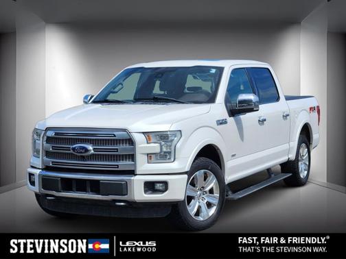 White Platinum Clearcoat Metallic 2016 Ford F-150 Platinum