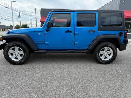 BLUE 2015 Jeep Wrangler Unlimited Sport