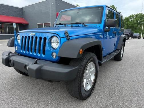 BLUE 2015 Jeep Wrangler Unlimited Sport