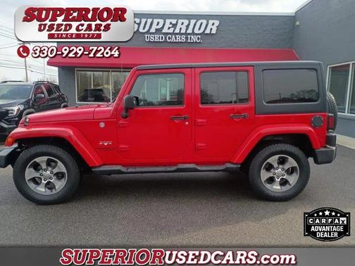 RED 2016 Jeep Wrangler Unlimited Sahara
