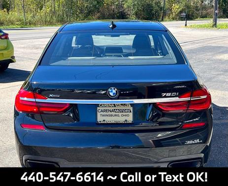Black Sapphire Metallic 2018 BMW 750 i xDrive
