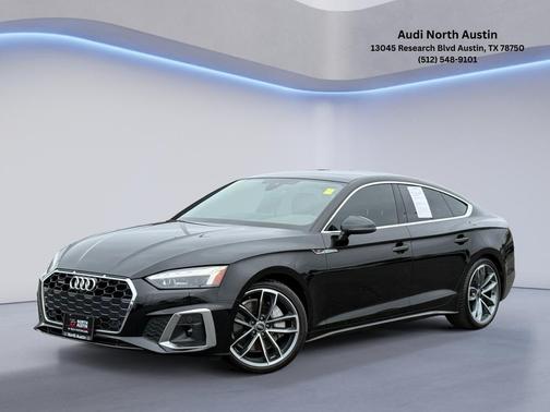 Mythos Black Metallic 2024 Audi A5 Sportback 45 S line quattro Premium