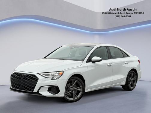 Glacier White Metallic 2024 Audi A3 40 Premium