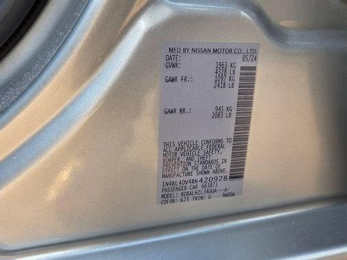 2024 Nissan Altima 2.5 SV