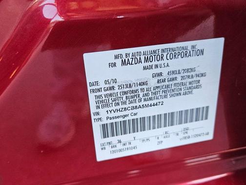 2010 Mazda Mazda6 s Touring Plus