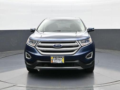 White Platinum Metallic Tri-Coat 2017 Ford Edge SEL