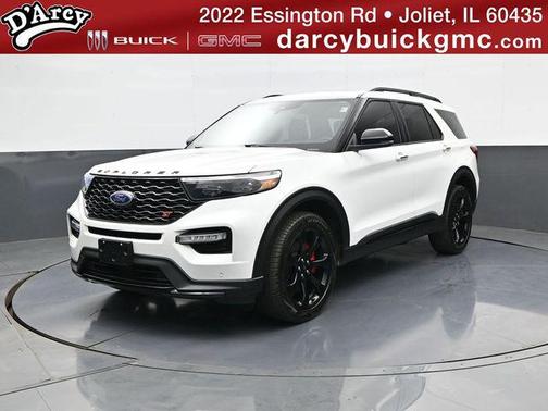 Star White Metallic Tri-Coat 2024 Ford Explorer ST