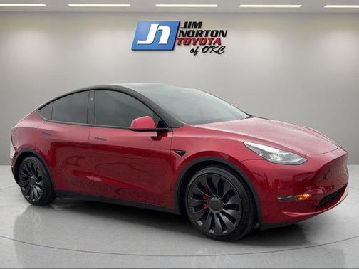 Ultra Red 2024 Tesla Model Y Performance Dual Motor All-Wheel Drive