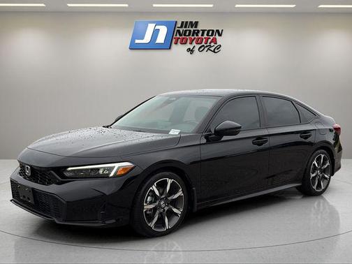 Crystal Black Pearl 2025 Honda Civic Hybrid Sport